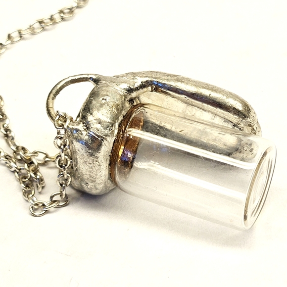 Handmade Moonstone Vial Necklace - Picture 9 of 12